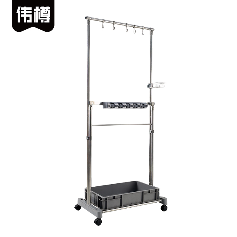 伟樽拖把架5挂11钩69*46*176cm个高清大图