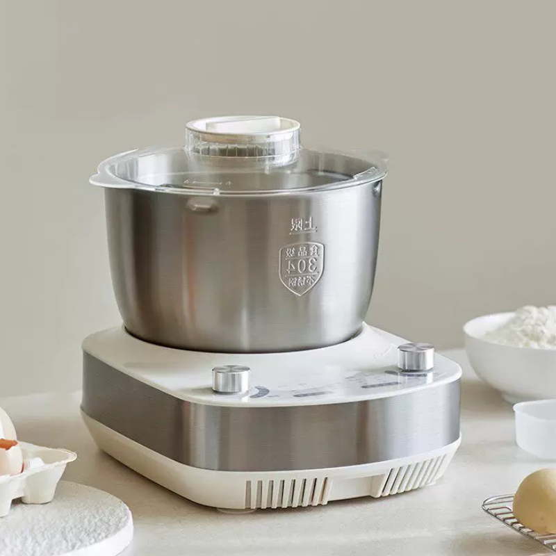 OLAYKS 5L全自动和面机 OLK-M620 不锈钢机身 家用大容量 过载保护 安全稳固