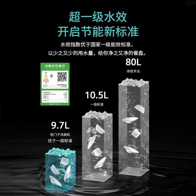 西门子 SJ233I08CC 全能舱动态环流烘干96小时UV储存除菌12套蒸饭柜高清大图