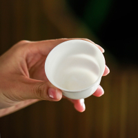 苏氏陶瓷 SUSHI CERAMICS 茶具套装简约白瓷功夫茶具茶杯带竹面储水式茶盘套组(茶壶+三才盖碗)