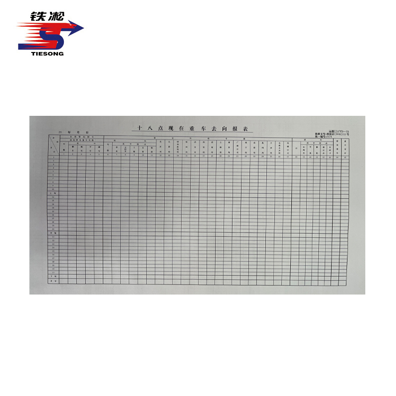 铁凇 十八点现在重车去向报表 1020mm*390mm 运报三 张高清大图