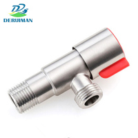 DERUIMAN 热水阀热水器马桶三角不锈钢止水阀 角阀
