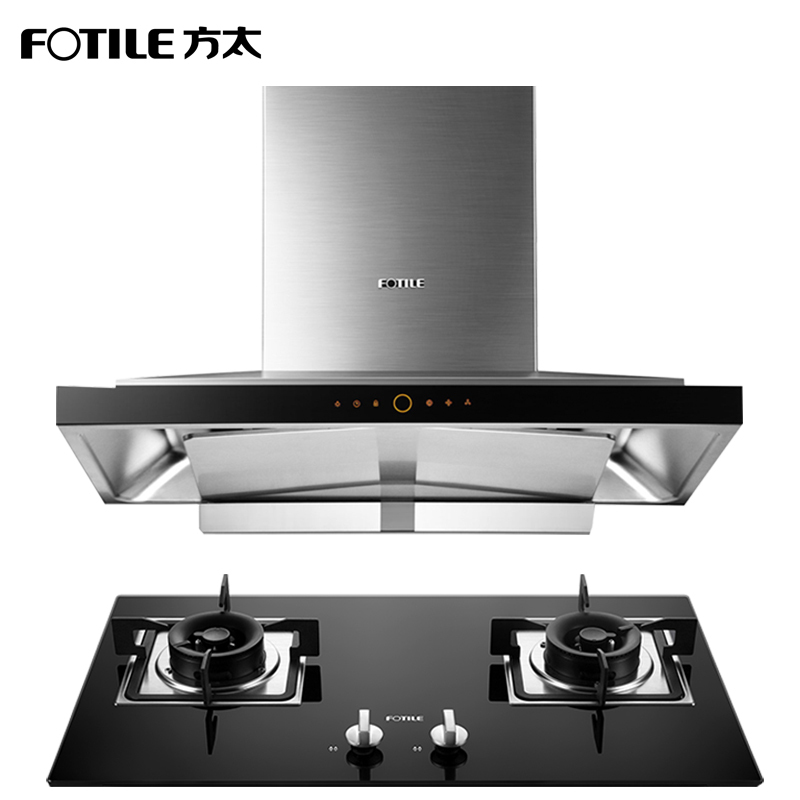 方太(FOTILE) 18.5立方欧式塔型云魔方 触控式抽油烟机燃气灶具烟灶套餐 EM71T+GT6BE 液化气