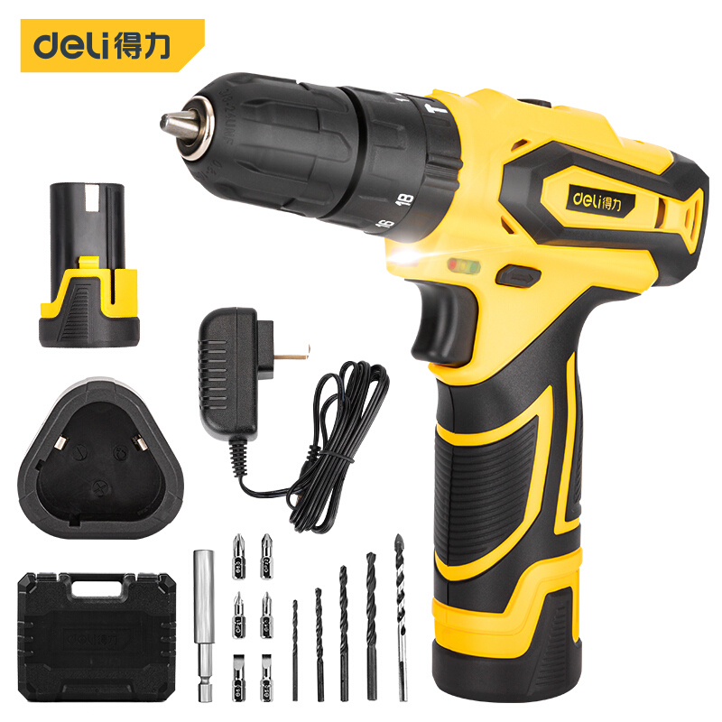 得力(deli)DL6265 锂电冲击钻 12V( 单电池包,带冲击)