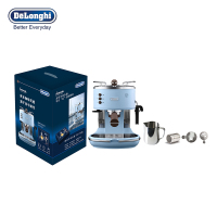 德龙 Delonghi 半自动咖啡机复古系列乐趣礼盒 海洋蓝ECO310.VAZ Promo Pack