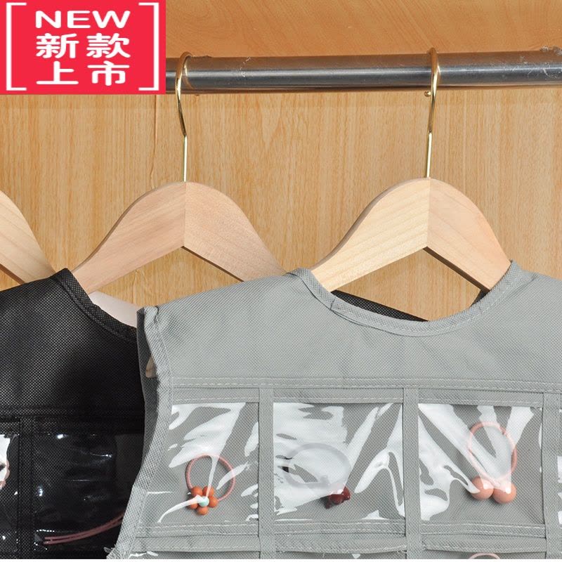 可莉允珠宝挂袋宿舍器墙挂式珠宝耳环透明项链饰品首饰小物件收纳挂袋图片