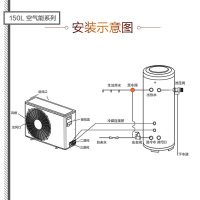 Haier/海尔空气能热水器统帅LHPA150-1.0A 150升 双源速热 ECO智能 水量显示