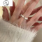 JiMi不规则碎银子珍珠戒指女轻奢小众设计高级感尾戒时尚个性气质指环