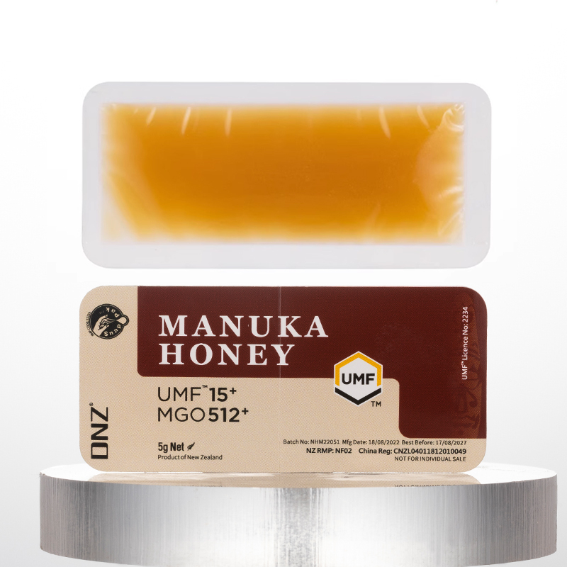 DNZ新西兰麦卢卡UMF15+5g*12条蜂蜜条装蜜便携装卡片蜜旅行易带独立包装咔嚓蜜