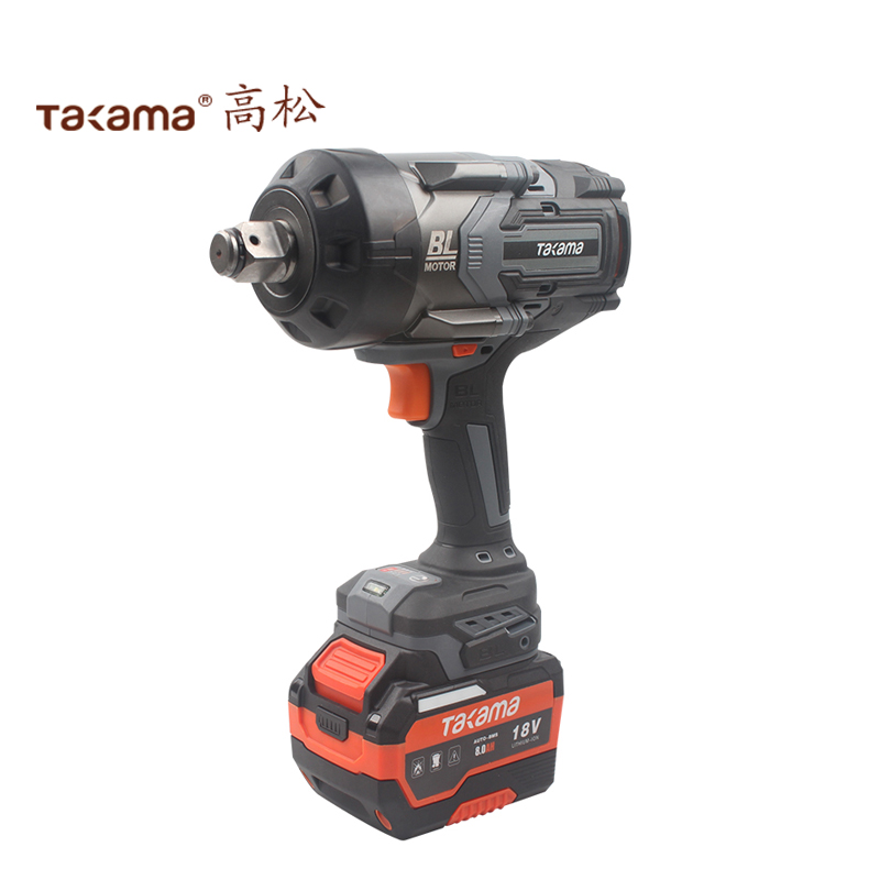 高松(Takama) 高扭矩锂电冲击扳手无刷工业级 2100N.m 18v 8.0Ah 两电一充 832023/台