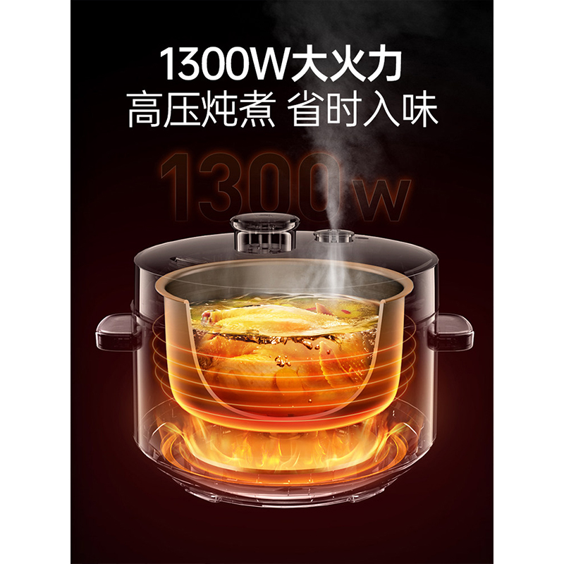 摩飞多功能电压力锅MR8700白高清大图