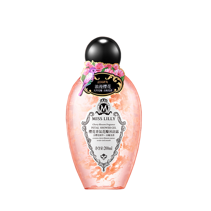 蜜斯莉樱花香氛花瓣沐浴露200ml