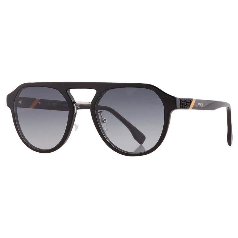 芬迪fendi男士时尚百搭个性潮流烟色渐变飞行员男士太阳镜fe40003u01