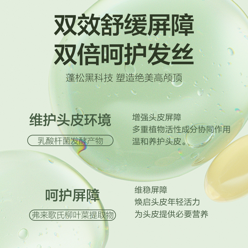 柏缇 平衡控油蓬松洗发水750ml 男女通用清爽控油持久留香山茶籽洗发露高清大图