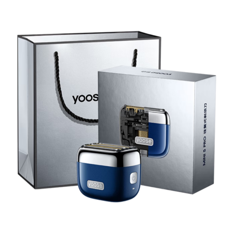 有色(yoose)剃须刀便携往复式5刀头 MINI 5 PRO 午夜蓝