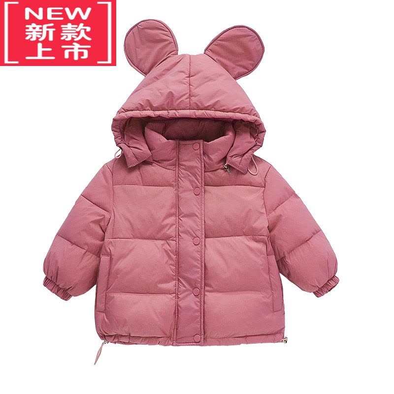可莉允女童羽绒服中长款2022新款冬季洋气女宝宝加厚棉服免洗儿童图片