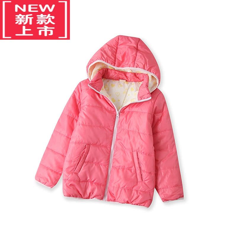 可莉允100-130码高性价比儿童防泼溅轻便可脱卸帽多色棉衣棉服外套B图片