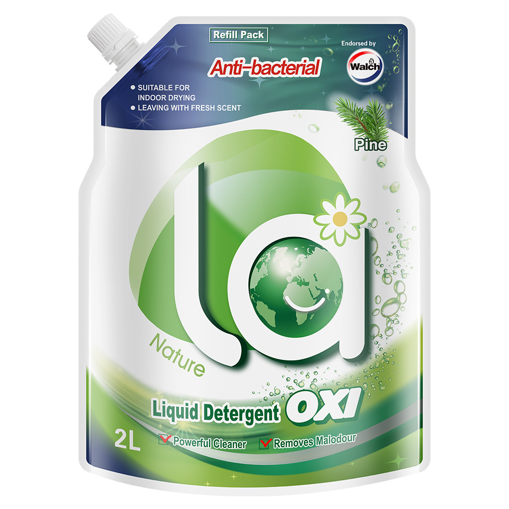 威露士有氧洗衣液松木香机洗手洗除菌持久留香家用清洗液 2kg袋装(4斤)