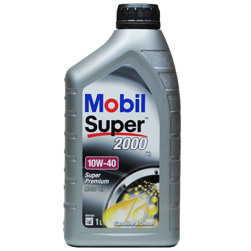 [半合成机油]Mobil美孚 欧洲进口 速霸Super2000 10W-40 SL级 1L