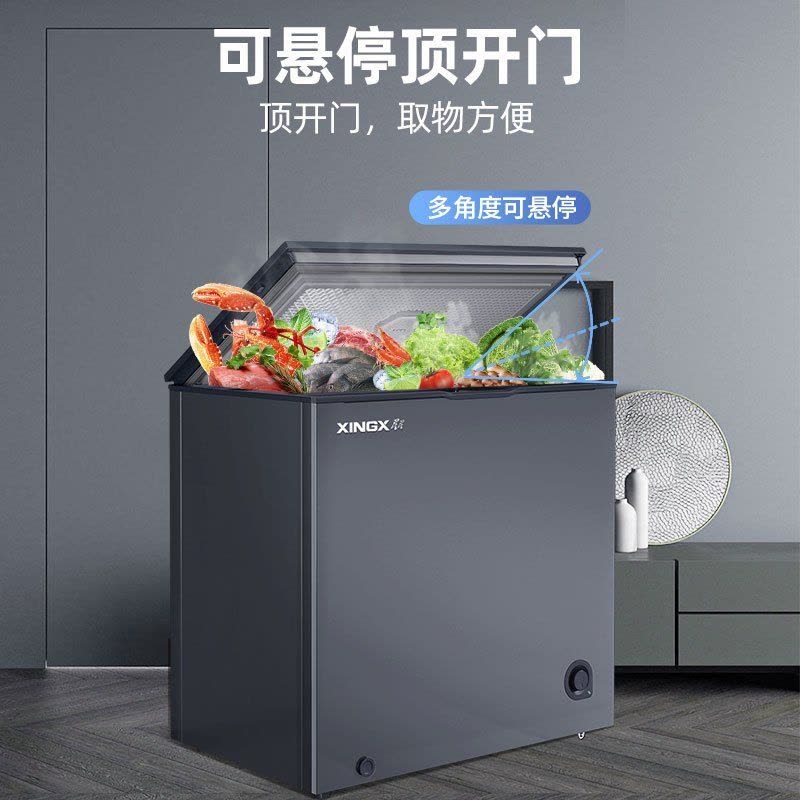 星星(XINGX)200升家用商用减霜净味冰柜 冷藏冷冻转换冷柜 节能顶开冰箱 BD/BC-200KR图片