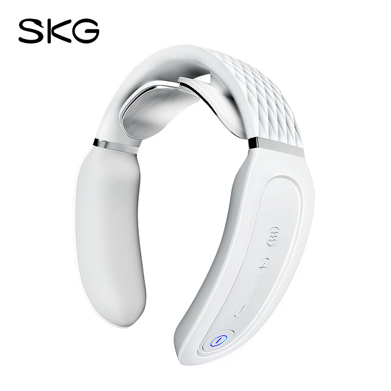 SKG颈椎按摩器K3倍护白色颈部肩颈护颈脖子热敷电脉冲按摩仪按摩器放松颈椎高清大图