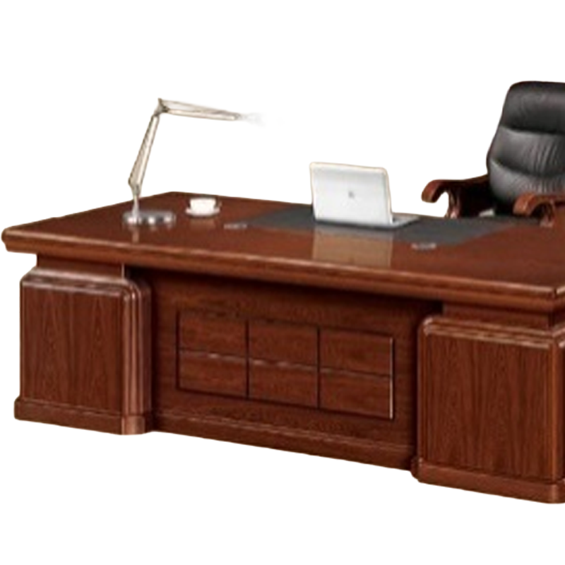 大央班台/办公桌B-88221 2200W*1100D*780H 办公桌员工位单人办公桌组合简约现代办公室老板桌子高清大图