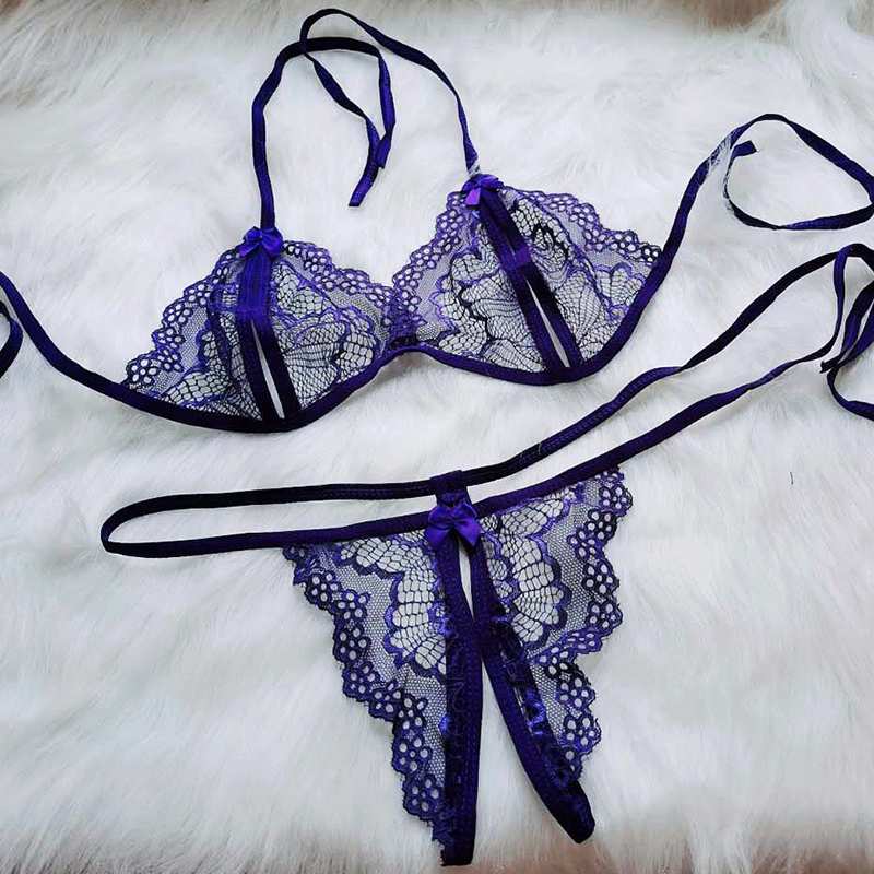 suntek性感文胸情趣骚内衣透明胸罩全透超薄大码蕾丝透视女人