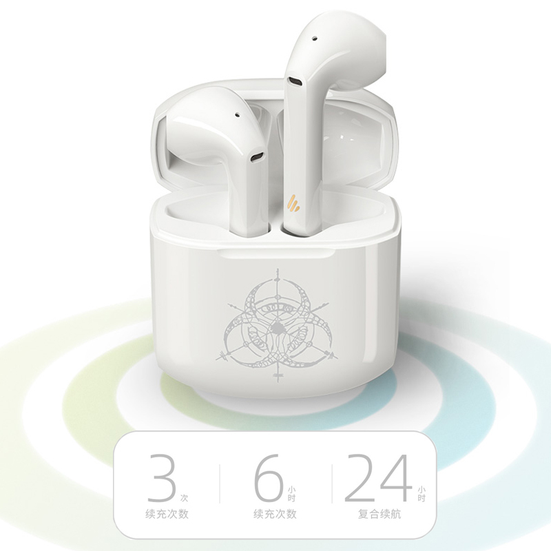 EDIFIER/漫步者 X-Pods Innersect合作款 真无线半入耳式蓝牙耳机亮黑色限量款 亮黑色
