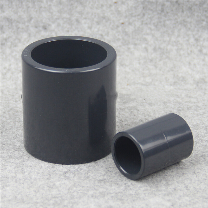(五金工具) PVC直接 国标UPVC塑料饮用水直接 套管 对接头 延长头 内径20mm 50个装