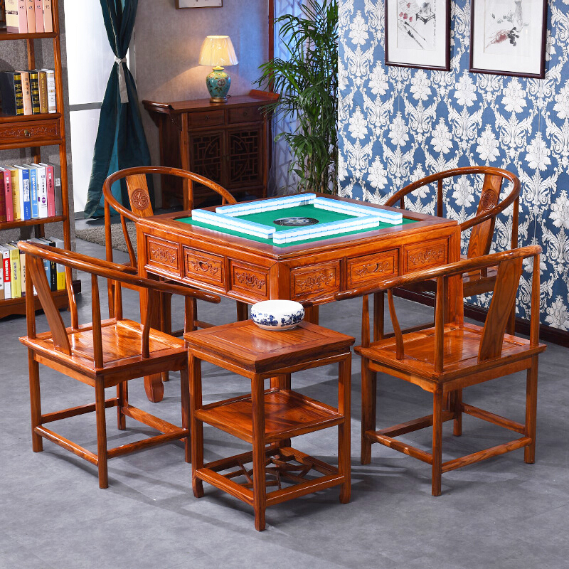 欧宝美麻将桌实木餐桌全自动麻将机棋牌多功能麻将桌