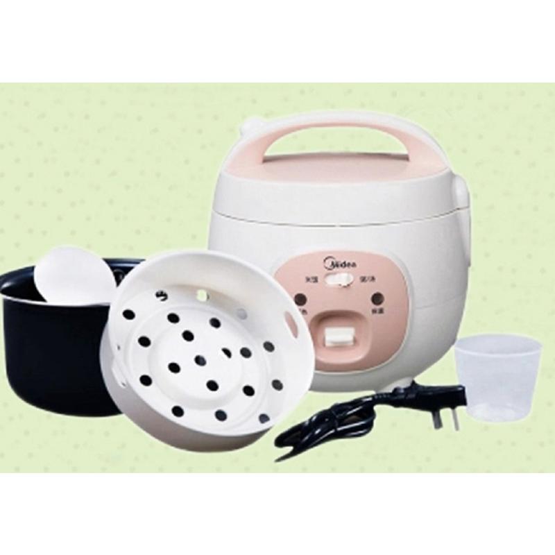 美的(Midea)电饭煲电饭锅1.6L迷你电饭煲可拆洗内盖黑晶不粘内胆家用电饭煲MB-YN161 N