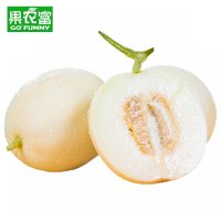 果农富 陕西阎良甜瓜 3±0.2斤 约2-3个 白玉小籽甜瓜当季新鲜水果白皮香瓜蜜瓜18°蜜