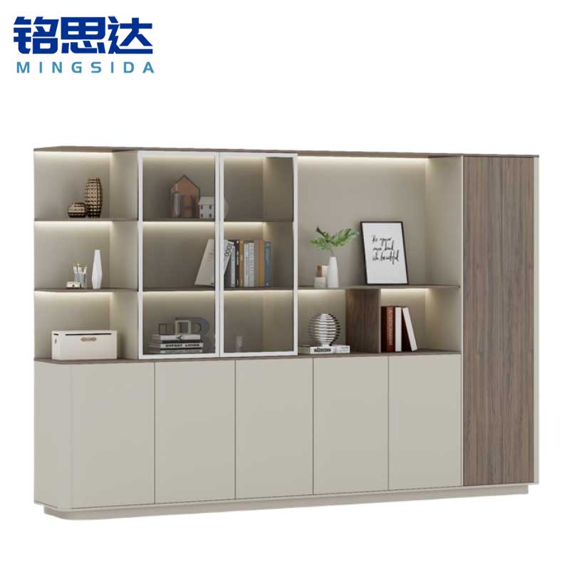 铭思达书柜展示柜六门台高清大图