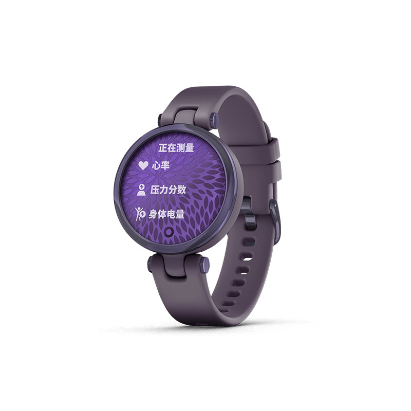 佳明(GARMIN)Lily女性智能时尚运动腕表心率血氧身体电量监测智能通知提醒经期孕期管理 活力版 午夜罗兰紫