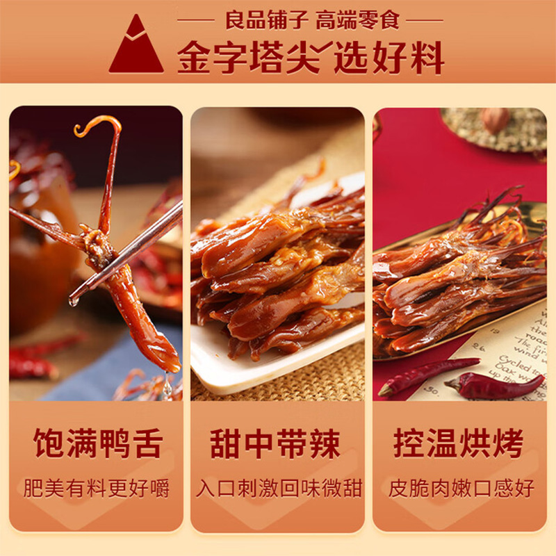 良品铺子鸭舌(甜辣味)40g/袋*5高清大图
