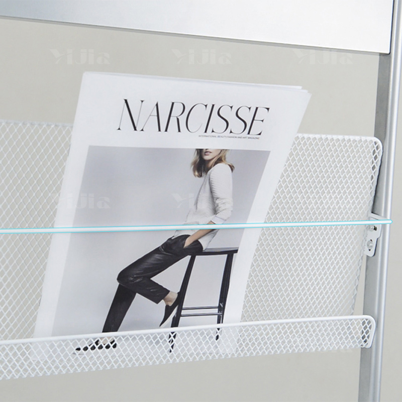 翌嘉YJ4122840 报纸架简易置物办公室报刊架 630*360*1240高清大图