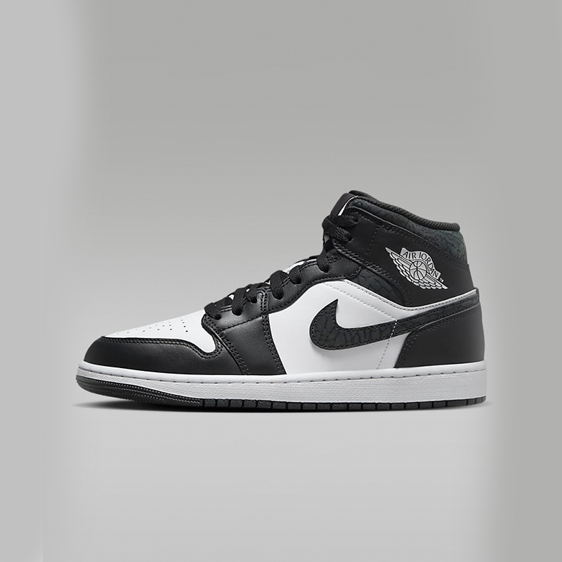 耐克jordanaj1黑白熊猫男子运动鞋冬新款缓震中帮板鞋fb9911001