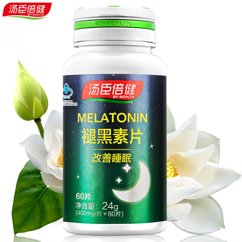 汤臣倍健(by-health)褪黑素片60片 改善睡眠 国产