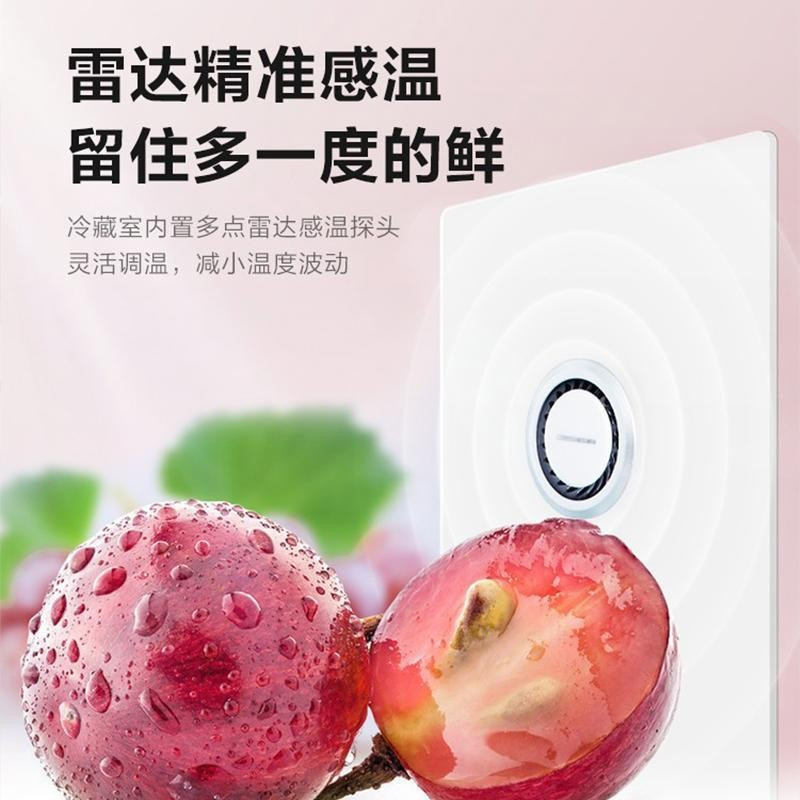 美的 543升对开门冰箱玻璃面板一级能效风冷无霜智能容量电冰箱BCD-543WKGPZM 布朗棕/台(BY)