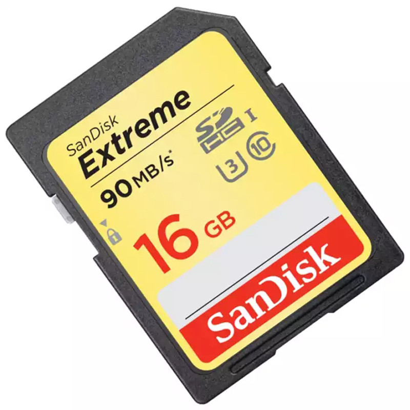 闪迪(SanDisk)16GB SD卡至尊高速读90MB/s写40MB/s相机存储卡内存卡 U3 V30 支持4K