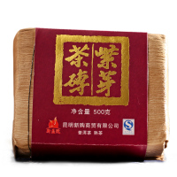 新益号 紫芽熟茶砖500克 陈年普洱老茶 云南普洱茶熟茶 紫芽茶 砖茶叶