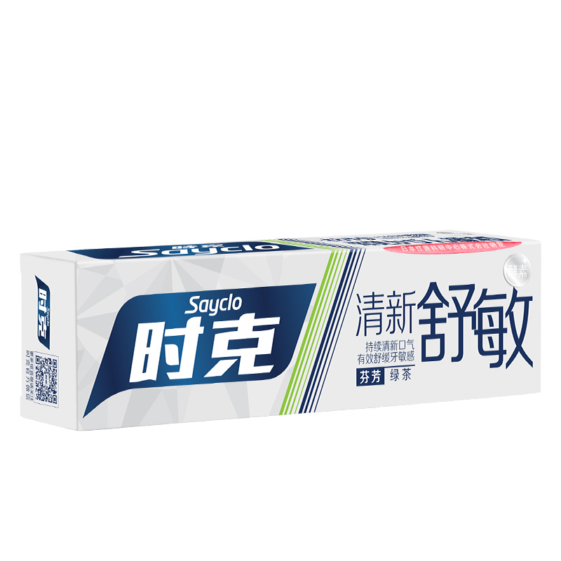 时克 舒敏清新牙膏100g(绿茶香型)高清大图