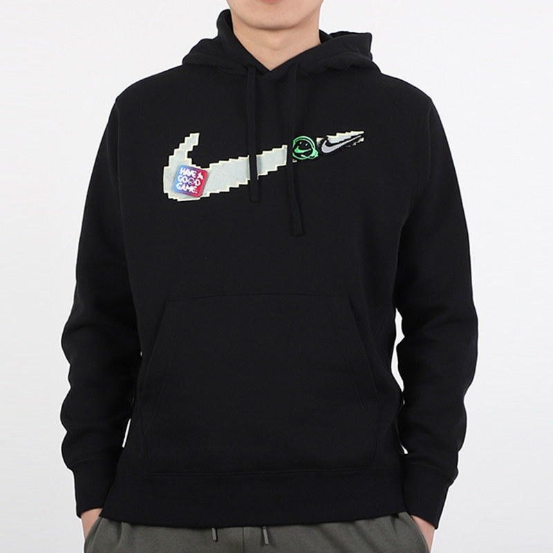 nike耐克男装2020秋季新款连帽大logo休闲运动服套头衫卫衣dc3937010