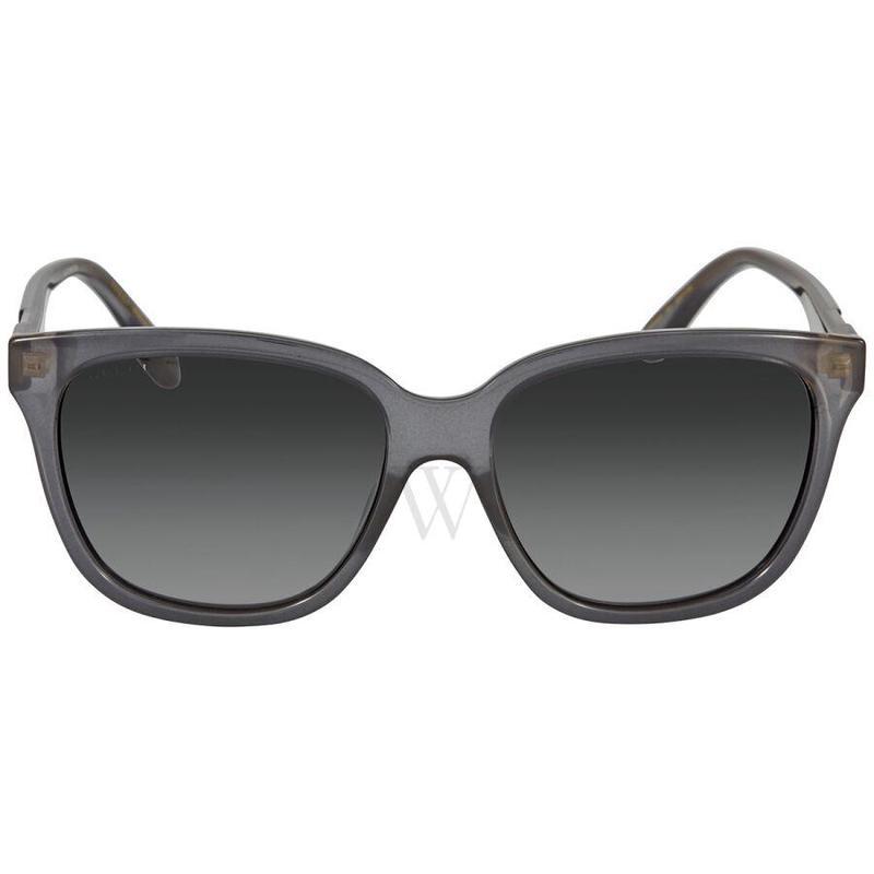 官方正品gucci古驰眼镜太阳镜女简约时尚太阳镜gg0790s00156mm灰色