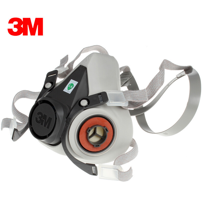 3M 6200中号防护半面罩 防护面罩面具 不含滤棉和滤毒盒