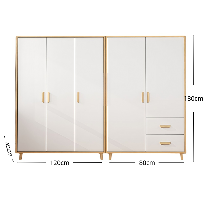 铭思沃木质衣柜200cm套高清大图