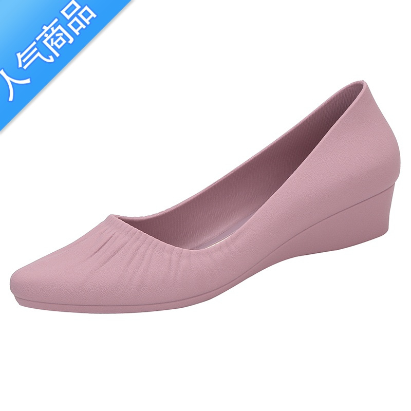SUNTEK新款时尚凉鞋女夏网红外穿包头坡跟单鞋学生韩版沙滩海边粗跟防水