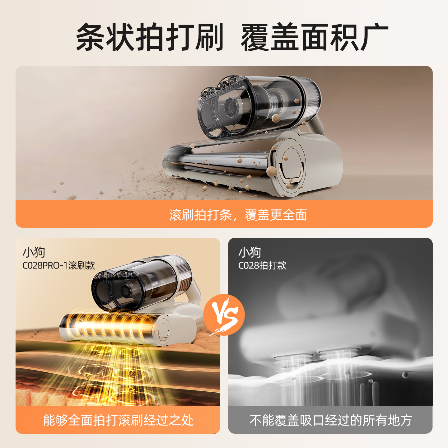 小狗新款C028PRO除螨仪家用床上吸尘器大吸力紫外线杀菌机除螨机超声波高清大图