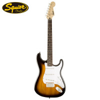 芬达吉他（Fender）SQ子弾系列ST型带摇把单单单线圈电吉他初学入门电吉它月桂木指板棕色渐变