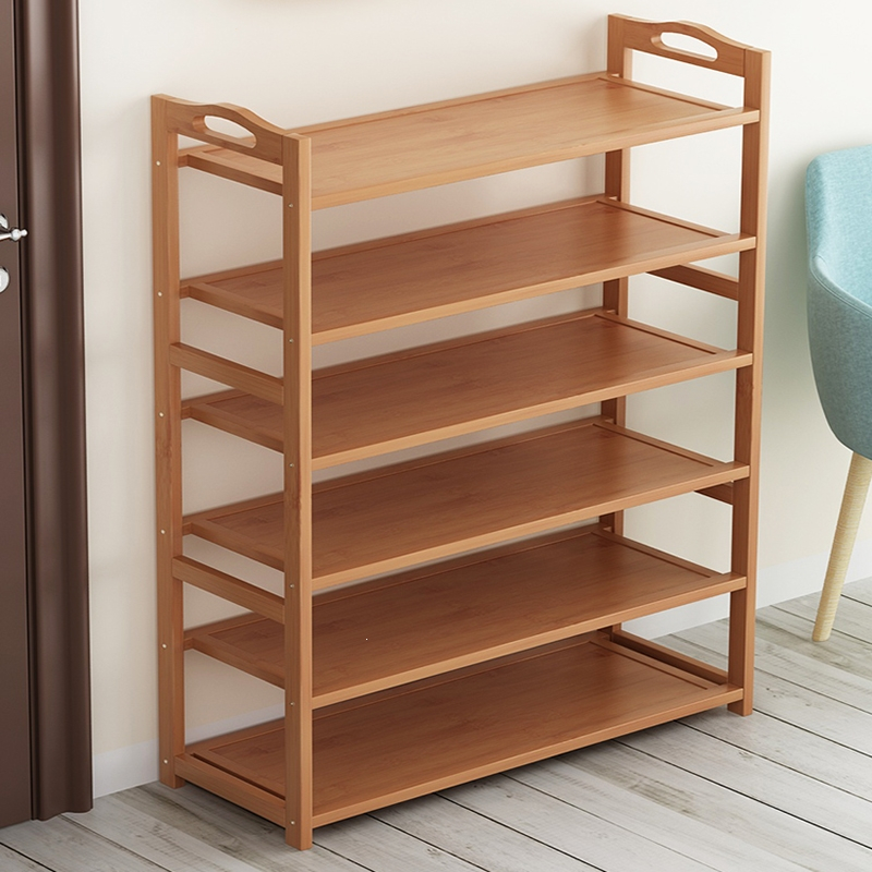 知渡鞋架家用门口简易多层木收纳架子出租房用室内鞋柜